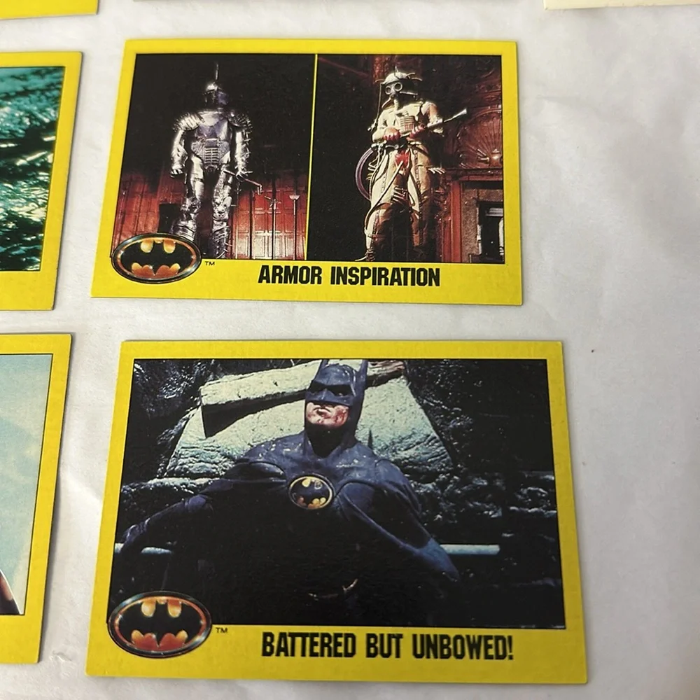 Vintage 1989 Topps Batman Movie trading cards 10 Total